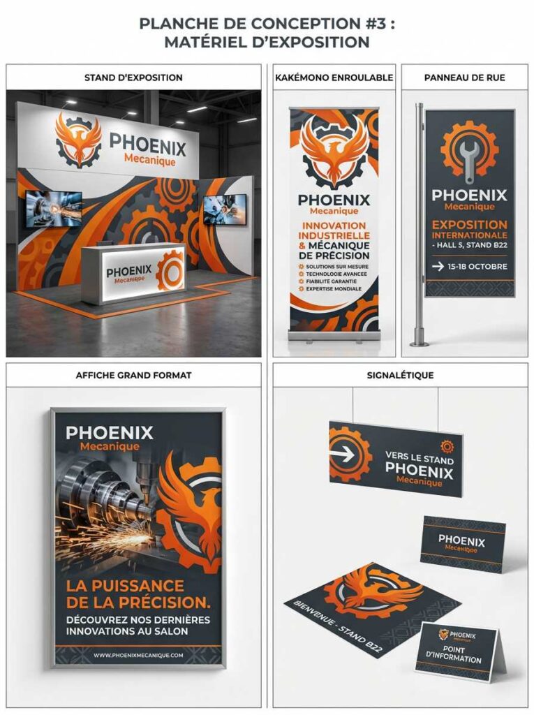 Services Publicité sur lieux de vente PLV - création de Signalétique, creation des Stands, rollups kakemonoes et-Affiches stop trottoir